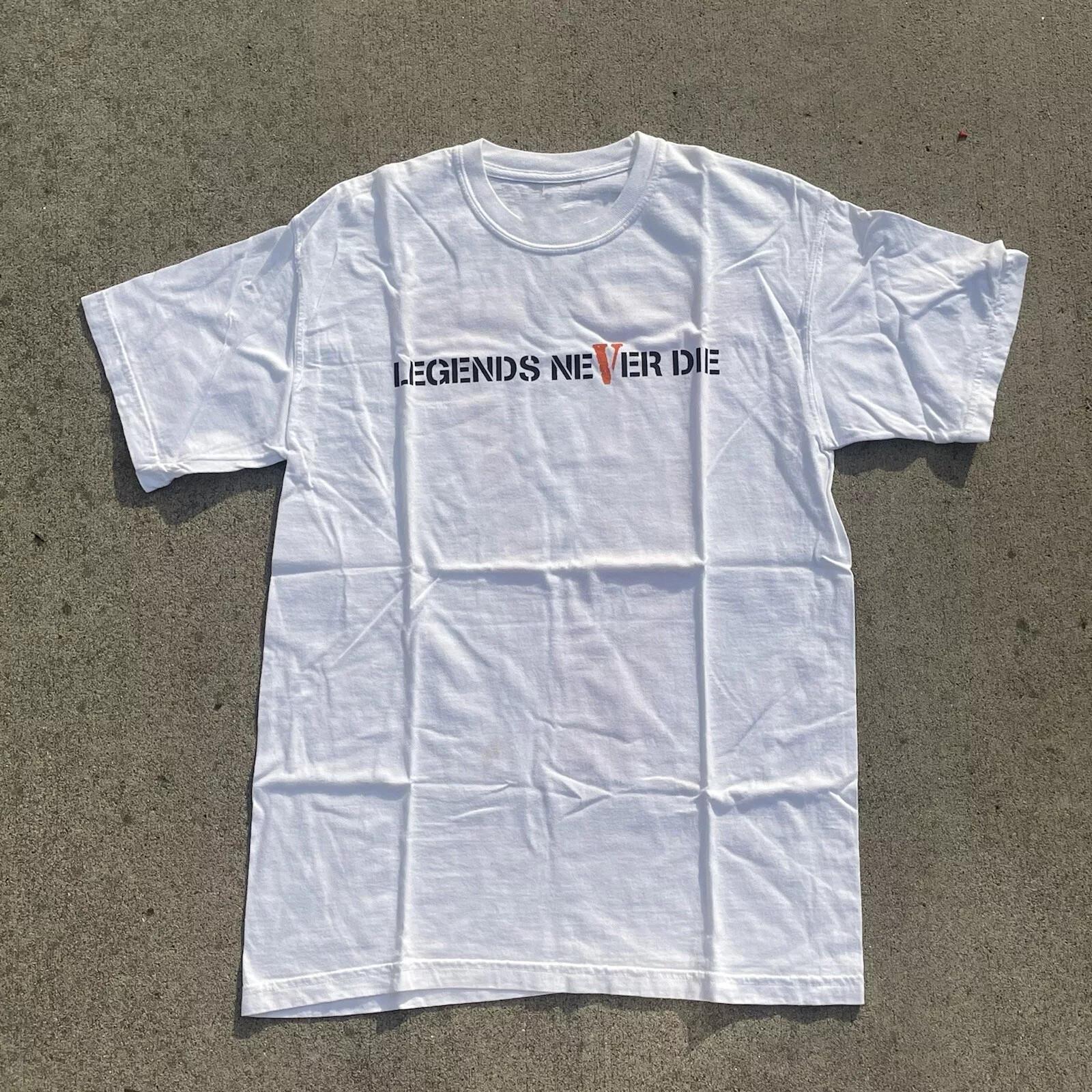 Белая футболка Juice Wrld Legends Never Die 999 Vlone S