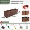 Carbonized Wood Outdoor Planter Box – Antiseptic Rectangular Flower Trough for Home, Courtyard, or Balcony.