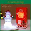 Bubble Snowman Holiday Light Ornament Plastic Seasonal Supplies Celebration