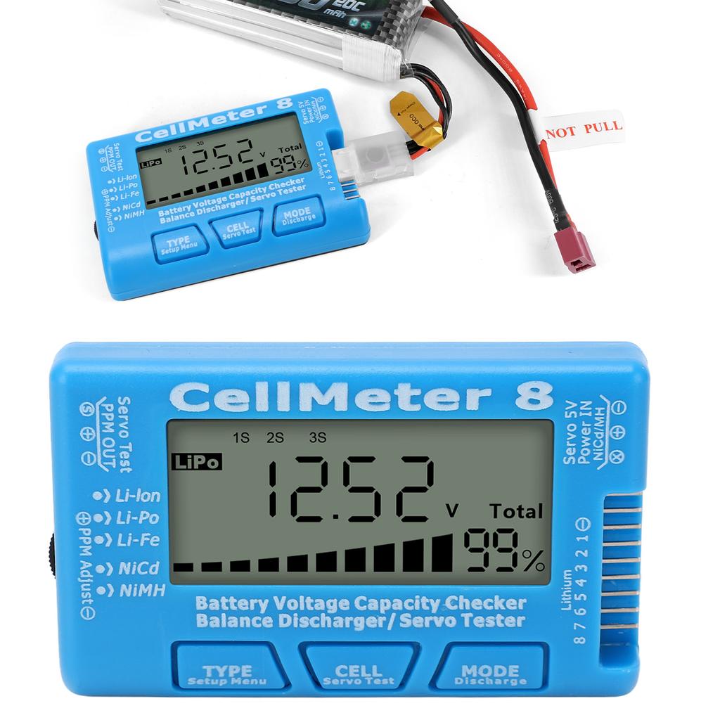 Digital Battery Capacity Checker Tester Detector Battery Balance Discharger Servo Tester for  