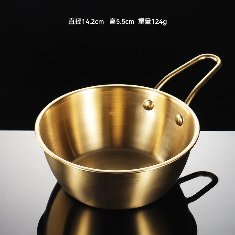 Korea 304 Stainless Steel Sauce Dish Bowl Seasoning Rice Wine Bowls with Handle Outdoor Picnic Vinegar Dish Plate for Cooking