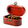 Wood Guitar Pick Storage Box Container Portable Guitar Pick Box Holder Collector with 5 Guitar Pick Gift for Guitarist