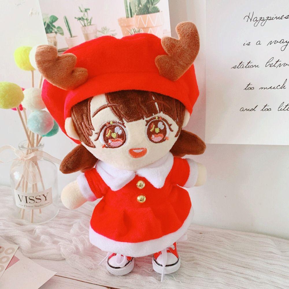 Reindeer Christmas Elk Idol Plush Doll Clothes Elk 20CM Doll Plush Toys Clothing Doll Accessories