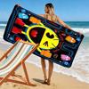 Pacman Print Beach Towel, Large Soft Quick Dry Towel for Beach Camping Swimming