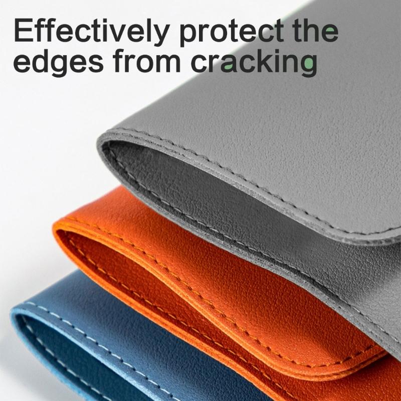 Large Capacity File Organiser Documents Pouches Magnetic Snap Closure Water Resistant Leather Document Folder For Office