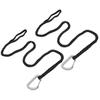 2Pcs Kayaks Paddle Leash with Metal Hook Elastics Canoes Paddle Rope Strap Adjustable Paddle Holder Tool Lanyard Enduring