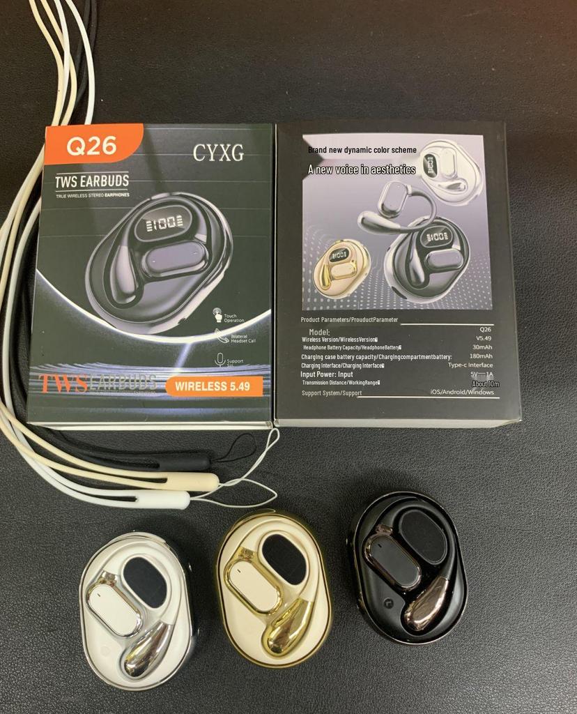 Q26 Non-In-Ear Wireless Bluetooth Earphones - Sport Style with Ultra-Long Battery Life