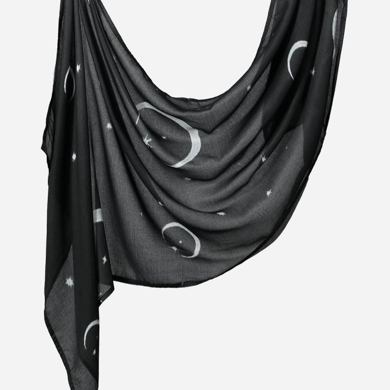 Ins Style Printed Thin Gauze Scarf Personalized All-match Sunscreen Large Shawl Long Women's Headscarf