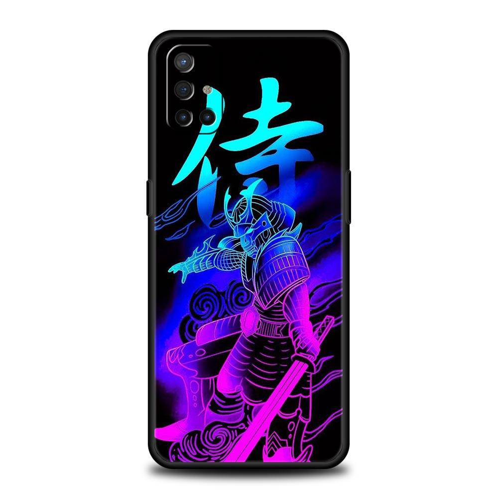Painting Japan Samurai Art Phone Case For OnePlus 12R 9R 12 11 10 Pro 9 8 7 7T 8T 10T 9RT Nord 2T N10 N200 CE 2 5G Black Cover