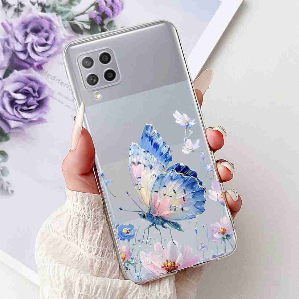 For Samsung Galaxy A42 5G Case Popular Pattern Flowers Soft Silicone TPU Cover For Samsung a42 A42 6.6" SM-A426B Fashion Shell