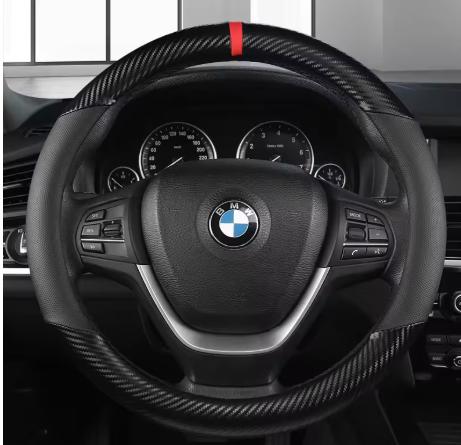Szénszálas bőr autó kormányburkolat 38cm BMW X1 X2 X3 X4 E84 F84 F39 E83 F25 G01 F97 F26 G02 F98 Autótartozékok