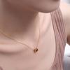 Hermes Mini Pop H Iconic Letter Decoration Necklace Women Necklace Rose-Gold Black H147992FO03