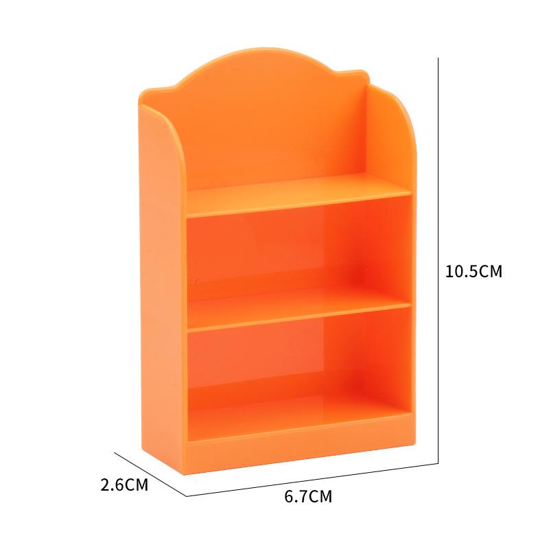 

1:12 кукольных миниатюрных полок для супермаркета, витрина, стеллаж для хранения, декор для игрушек, аксессуары для кукольных домиков оранжевый