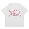 Light Gray Front Shoulder Short-sleeved T-shirt Women's Pure Cotton Large Size Loose Oversize Round Neck Half-sleeved Top Trendy Ins