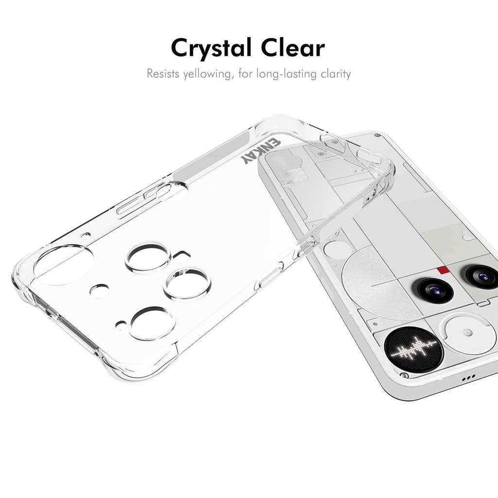 For Nothing Phone (3) 5G Clear Phone Case Shockproof Anti-slip TPU Cover