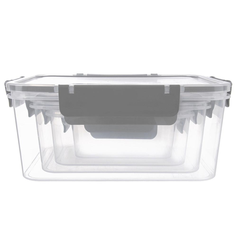 4x Pojemnik Kuchenny Hermetyczny do Żywności z Uszczelką Zestaw Pojemników