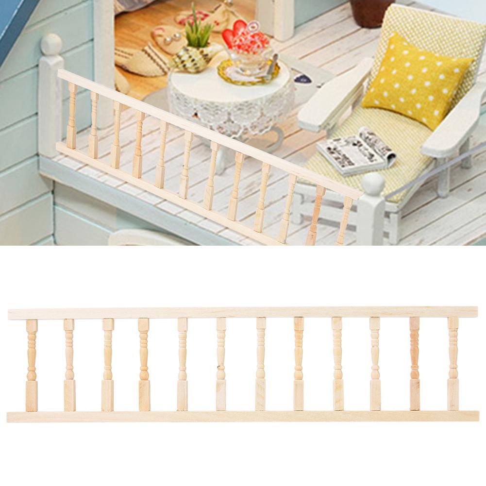 Mini Simulation Wooden Handrail Furniture for 1:12 Doll House Accessory