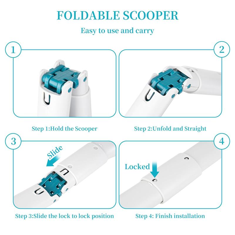 Dog Pooper Scooper-For Medium Dogs-Ergonomic Handle-Poop Scooper-Outdoor Pet Waste Cleaner Tool Cleanup