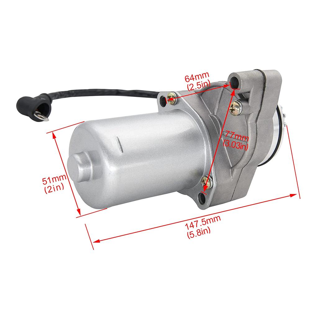 3 Bolt Starter Motor Starter Motor Fitment for 125cc 110cc 100cc 90 cc 70cc 50cc Four Wheeler Starter High Performance