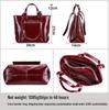 Women's Full-Grain Cowhide Large-Capacity Handbag - Genuine Leather, Business Commuting, 14-Inch Laptop Bag, Single-Shoulder Design.