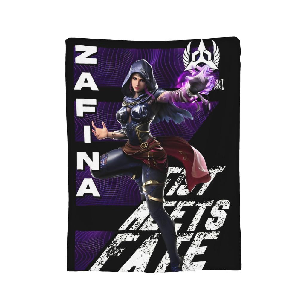 Panda Tekken 8 Gaming Blanket  Flannel Novelty Breathable Throw Blankets for Bedspread Autumn/Winter,