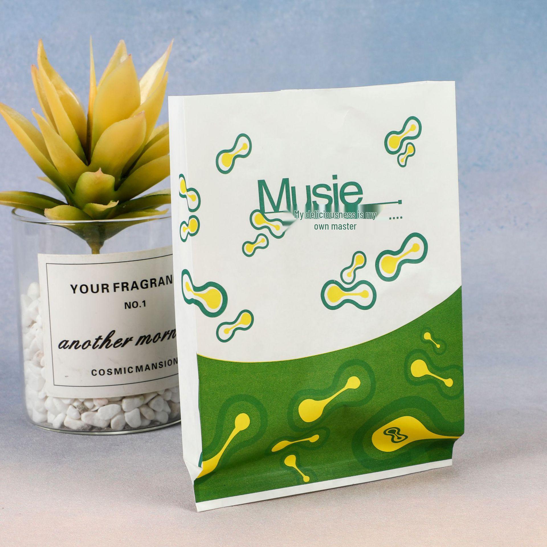 Oil-Proof Disposable Paper Bag for Snacks, Fries, Fried Chicken, Cutlets, Chicken Strips, Roujiamo, and Shaobing.