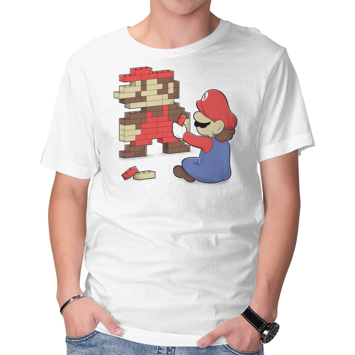 Unisex Crew Neck T-Shirt Nostalgic Gamer Graphic Short Sleeve Casual Tee XL