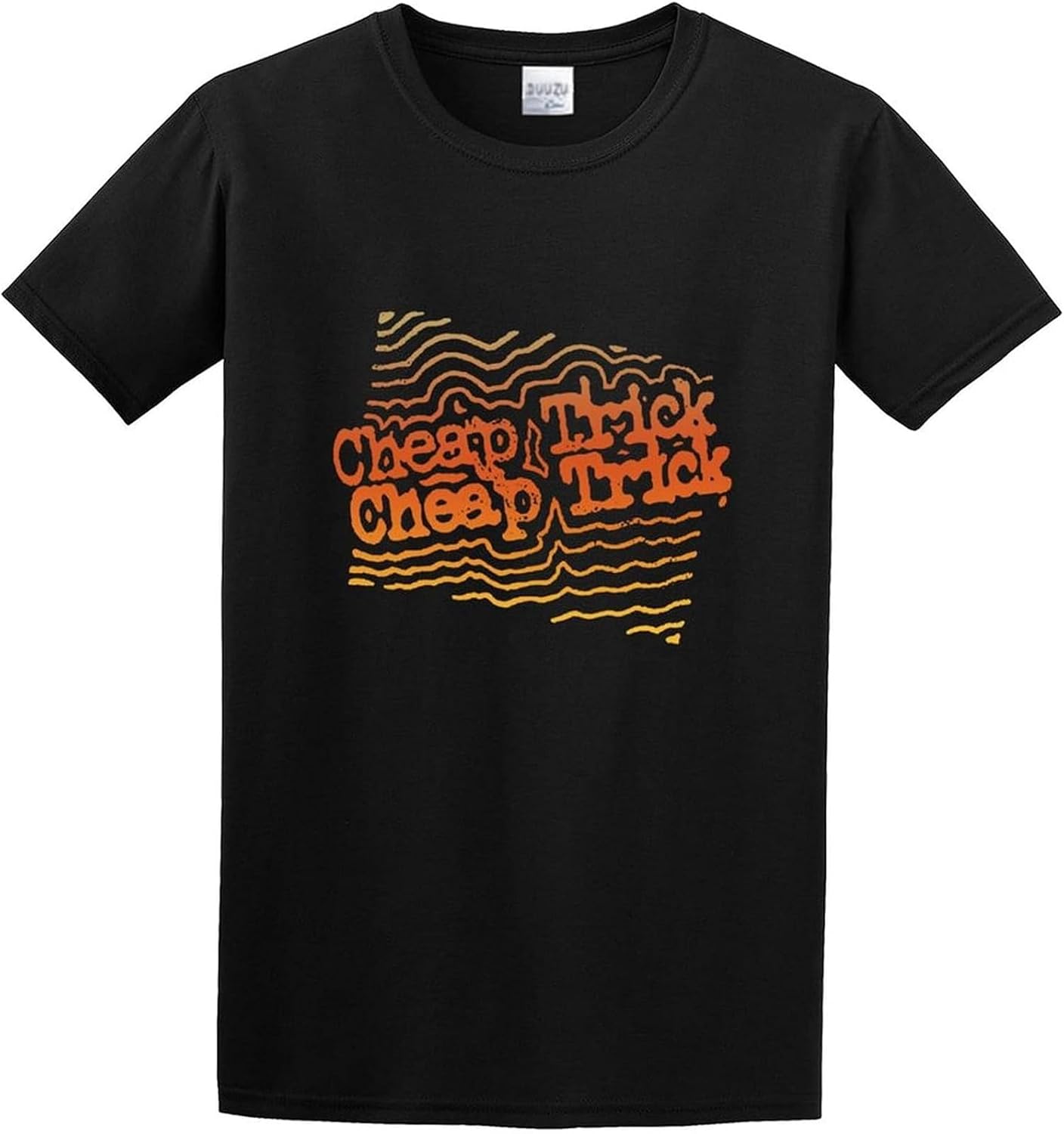 Trick Squiggle O Neck Men Shirt L чёрный