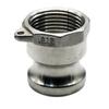 Stainless Steel Type A Lever High-Pressure Quick Connector with Internal Thread