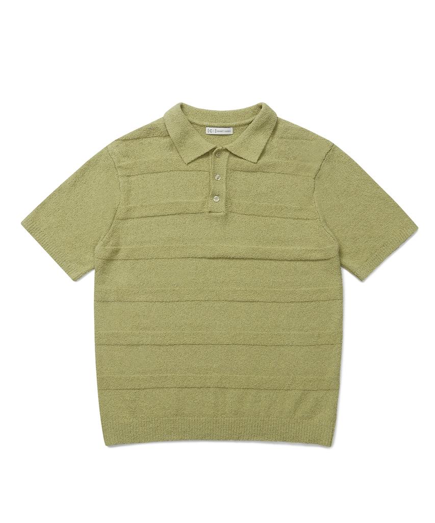 CONNECT KINLOCH [2Pack] Terry Button Collar Short Sleeve Knit (6 Colors)