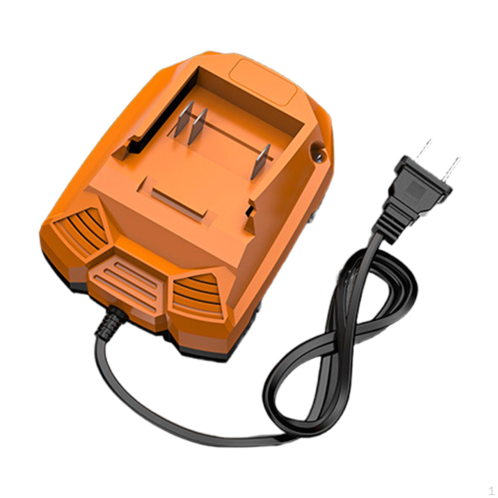 

Зарядное устройство 21 В Адаптер для зарядки электроинструментов, Премиальная портативная высокопроизводительная быстрая база оранжевый