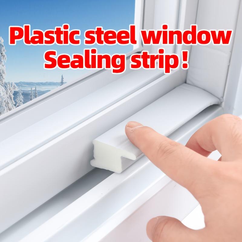 [1 Roll Z-Shaped Strip] Windproof Soundproof 1 Roll Z-Shaped Plastic Window Sealing Strip | Easy Install,Durable Door and Window Seal,Sound Insulation