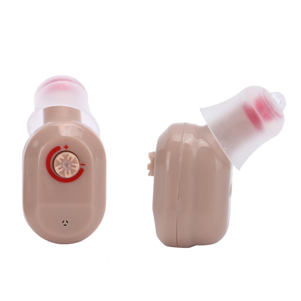 Double Direct Charge Hearing Aid Earphone Ear Aid with Charge Compartment Flesh Color