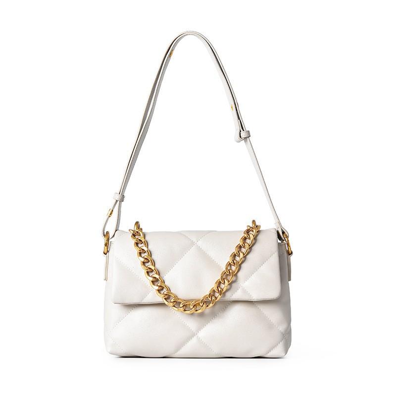 

Strictly Select Crossbody Bag Armpit Women s Small Fragrance Style Chain Square Shoulder Light Luxury Length 28.5 x Width 8.5 x Height 47cm покинуть белый