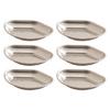 Set Of 6 Unique Stainless Steel Miniature Bowls Appetizer Plates Suitable for Sauces and Seasoning with Easy Cleaning