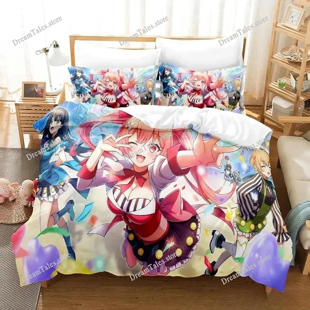 3D Printed Anime KonoSuba Bedding Set Boys Girls Twin Queen Size Duvet Cover Pillowcase Bed Kids Adult Home Textileextile