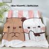 Dudu Bubu Bear Knee Blanket Throw Winter Microfiber Oversized Baby Lightweight Flannel Fleece Bed Sofa Decoration