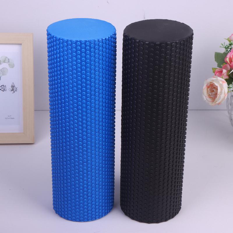 Yoga Roller Round Eva Foam Cylinder Roller For Pilates Exercise Enhanced Home Workouts Diameter 10Cm Length 30Cm