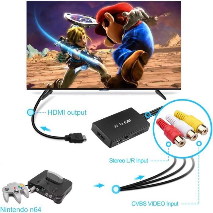 Convertisseur AV Vers HDMI - GENERIC - AIFHDAUF - 720P/1080p - Plug and Play - Noir