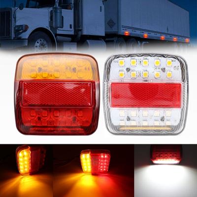 2x 12V Rimorchio Camion Caravan 26 LED Fanale Posteriore Fanale Posteriore Fanali Posteriori Indicatore di Direzione Freno Stop 6LED Luce Targa Luce di Retromarcia