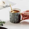 Unique Design Drinkware Nordic Delicate Handmade Luxury Ceramic Coffee Mugs With Gold Rim