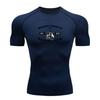 Men's Compression Fitness Sports T-shirt, Classic Boxing Glo