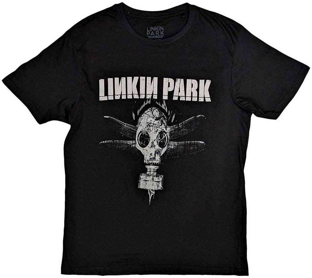 Men s Linkin Park Gas Mask T-Shirt Black S разноцветный
