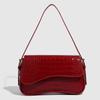 Simple And Fashionable Shoulder Small Square Bag, Crocodile Pattern Bag, Women'S Versatile Shoulder Messenger Bag, Texture Versatile