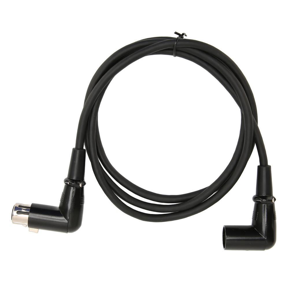 XLR Male To Female Cable 3 Pin OFC Conductor XLR Male Right Angle To Female Right Angle Microphone Cable