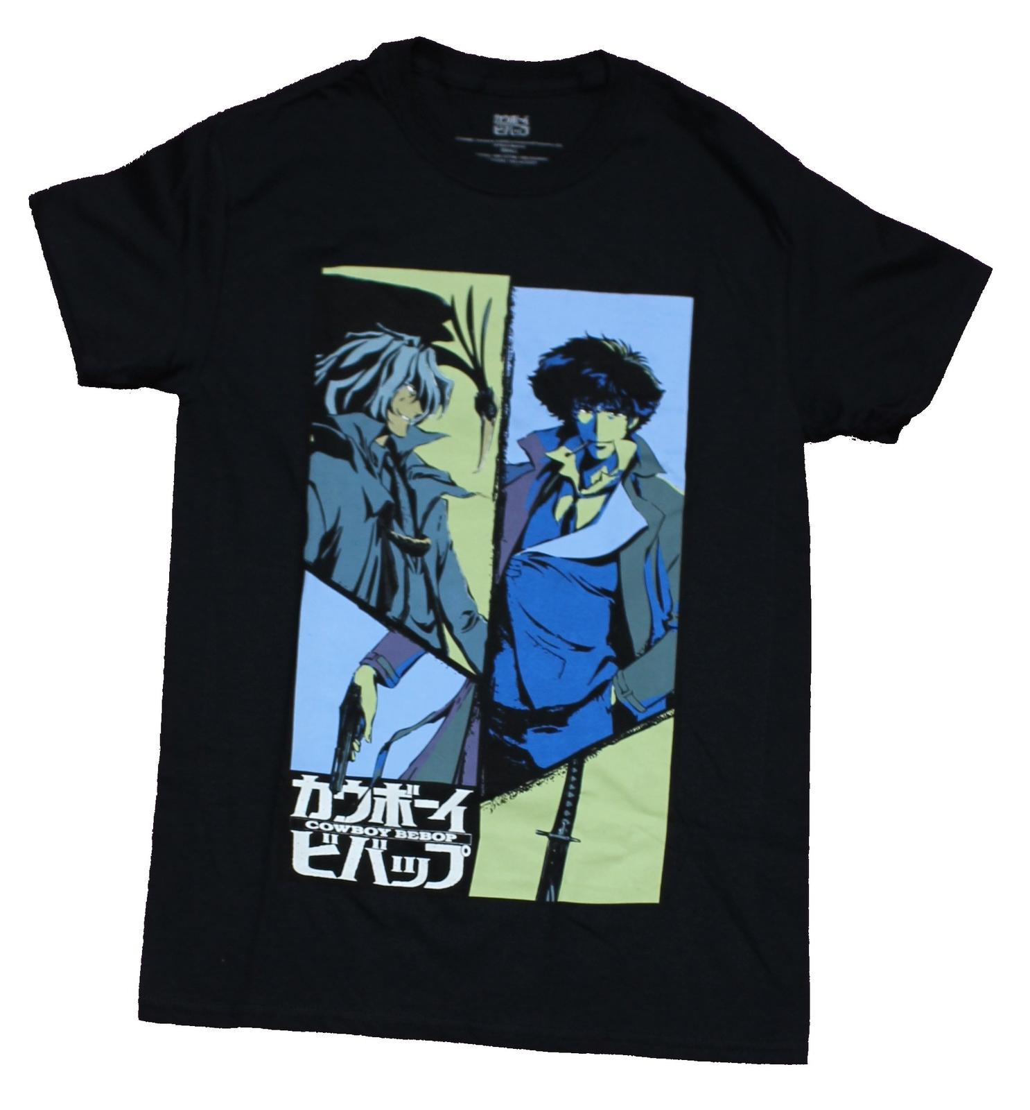 Cowboy Bebop Adult New T-Shirt - Spike & Vicious Duo Box XL