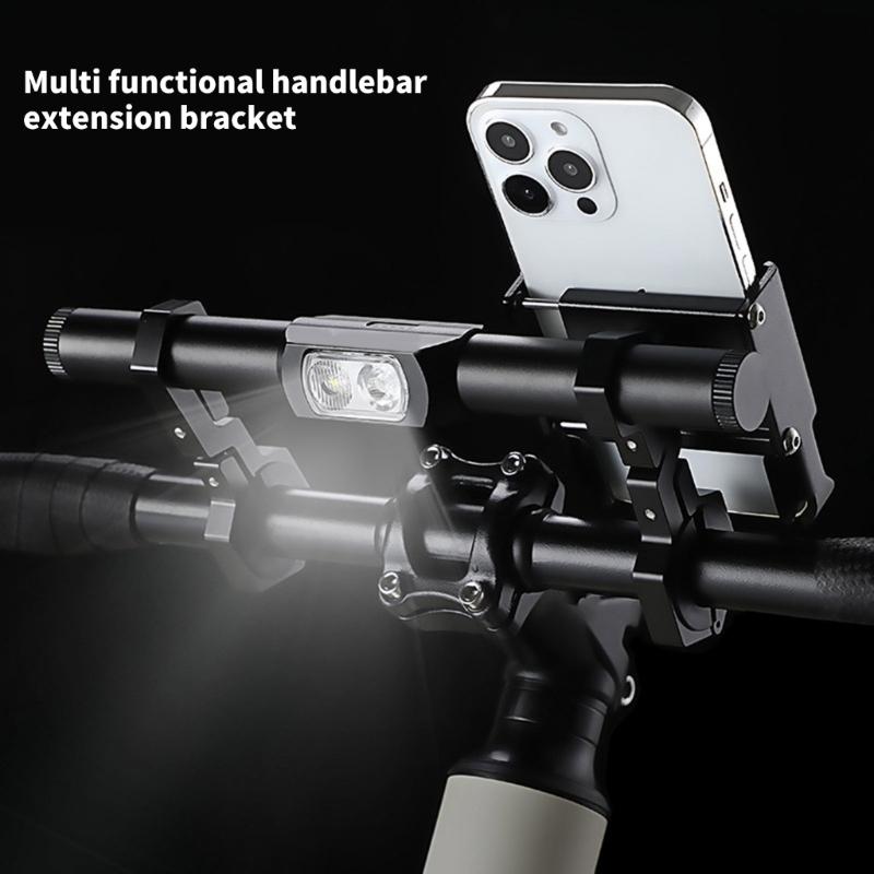 Multifunctional Bicycles Light Handlebars Extenders 360 Degree Rotation Holder for Commuters and Enthusiasts