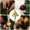 1 Set Pendenti Palline di Natale Tappi Terminali Plastica Addobbi Natalizi Coperchi Superiori Parti per Fai da Te Palline Leggere Creative Raccordi