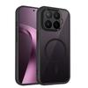 KEYSION Magnetic Phone Case for Xiaomi 17T Pro 5G Silicone+PC Matte Translucent Black Shockproof Cover for Xiaomi 17T 17T Pro