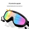 Adult Large Frame HD Anti-Fog Waterproof Swim Goggles for Diving and Swimming
